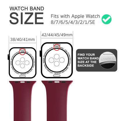 NALIA Silikon Smart-Watch Ersatzarmband kompatibel mit Apple Watch Armband SE & Series 8/7/6/5/4/3/2/1, 38mm 40mm 41mm, iWatch Fitnessuhr Sportarmband Damen & Herren