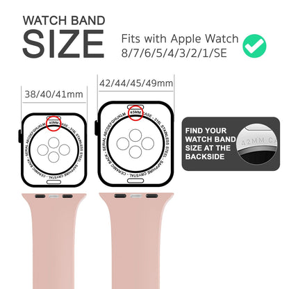 NALIA Silikon Smart-Watch Ersatzarmband kompatibel mit Apple Watch Armband SE & Series 8/7/6/5/4/3/2/1, 38mm 40mm 41mm, iWatch Fitnessuhr Sportarmband Damen & Herren
