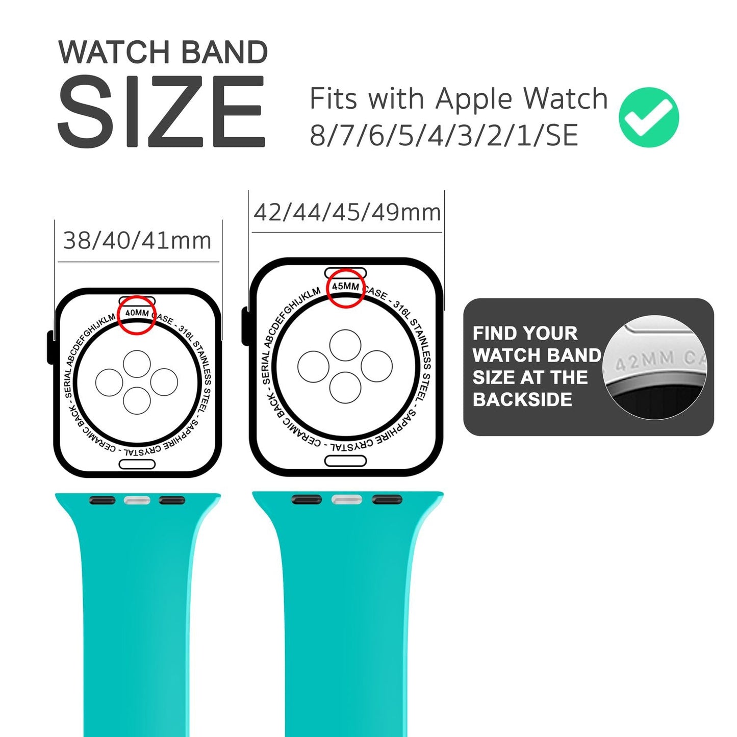 NALIA Silikon Smart-Watch Ersatzarmband kompatibel mit Apple Watch Armband SE & Series 8/7/6/5/4/3/2/1, 38mm 40mm 41mm, iWatch Fitnessuhr Sportarmband Damen & Herren
