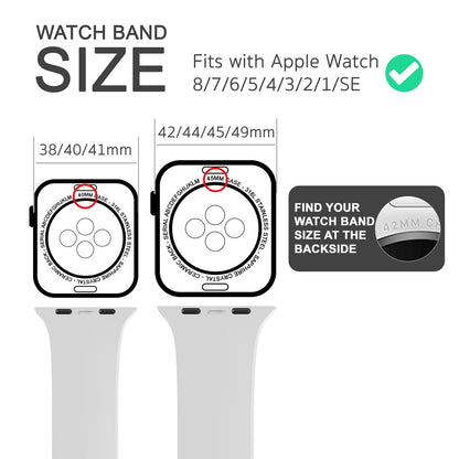 NALIA Silikon Smart-Watch Ersatzarmband kompatibel mit Apple Watch Armband SE & Series 8/7/6/5/4/3/2/1, 38mm 40mm 41mm, iWatch Fitnessuhr Sportarmband Damen & Herren