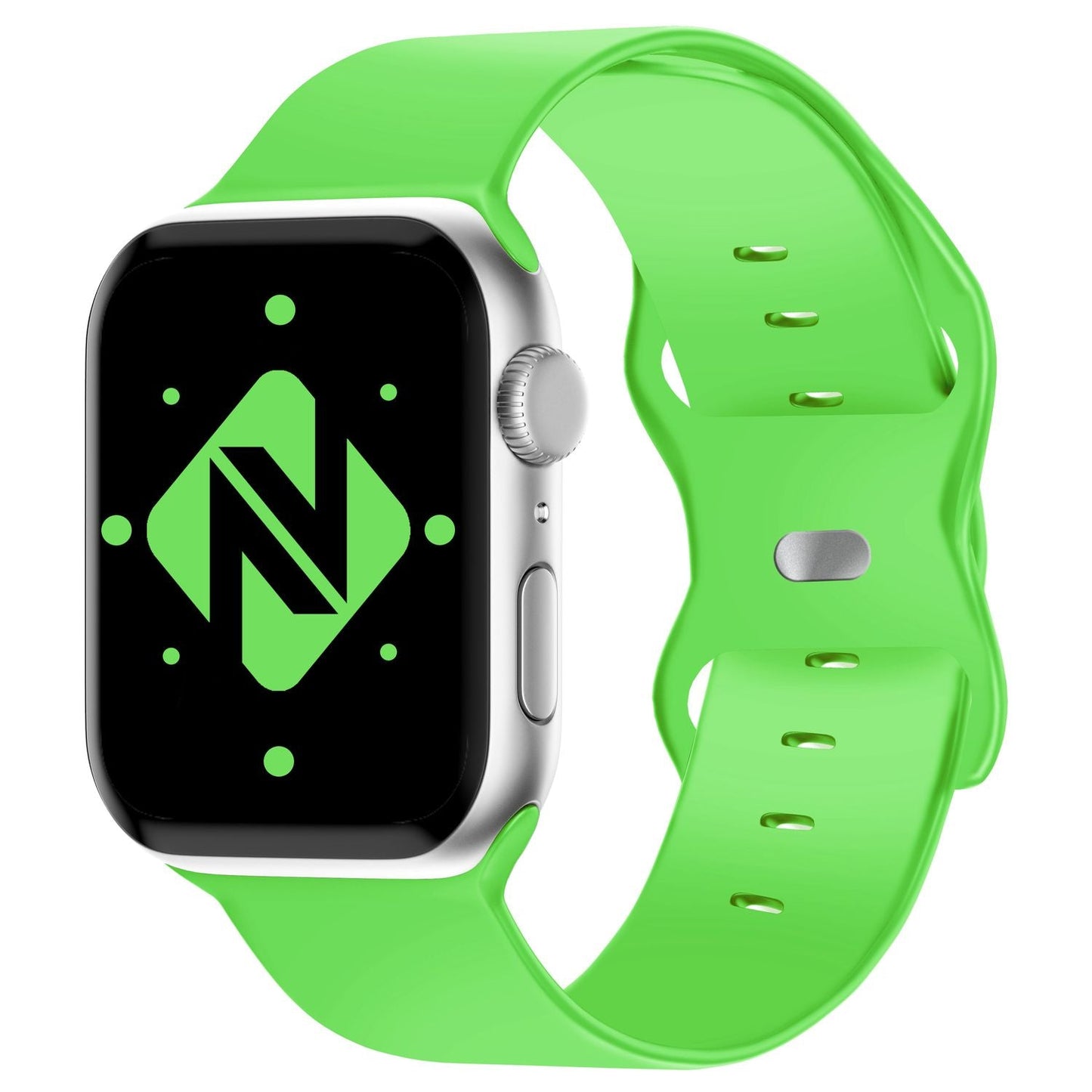 NALIA Silikon Smart-Watch Ersatzarmband kompatibel mit Apple Watch Armband Ultra/SE & Series 8/7/6/5/4/3/2/1, 42mm 44mm 45mm 49mm, iWatch Fitnessuhr Sportarmband Damen & Herren
