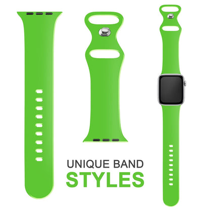 NALIA Silikon Smart-Watch Ersatzarmband kompatibel mit Apple Watch Armband Ultra/SE & Series 8/7/6/5/4/3/2/1, 42mm 44mm 45mm 49mm, iWatch Fitnessuhr Sportarmband Damen & Herren