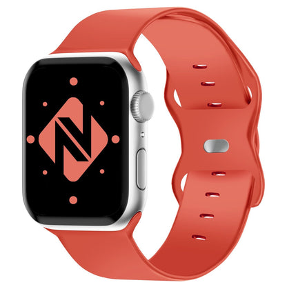 NALIA Silikon Smart-Watch Ersatzarmband kompatibel mit Apple Watch Armband Ultra/SE & Series 8/7/6/5/4/3/2/1, 42mm 44mm 45mm 49mm, iWatch Fitnessuhr Sportarmband Damen & Herren