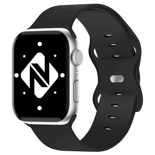 NALIA Silikon Smart-Watch Ersatzarmband kompatibel mit Apple Watch Armband Ultra/SE & Series 8/7/6/5/4/3/2/1, 42mm 44mm 45mm 49mm, iWatch Fitnessuhr Sportarmband Damen & Herren