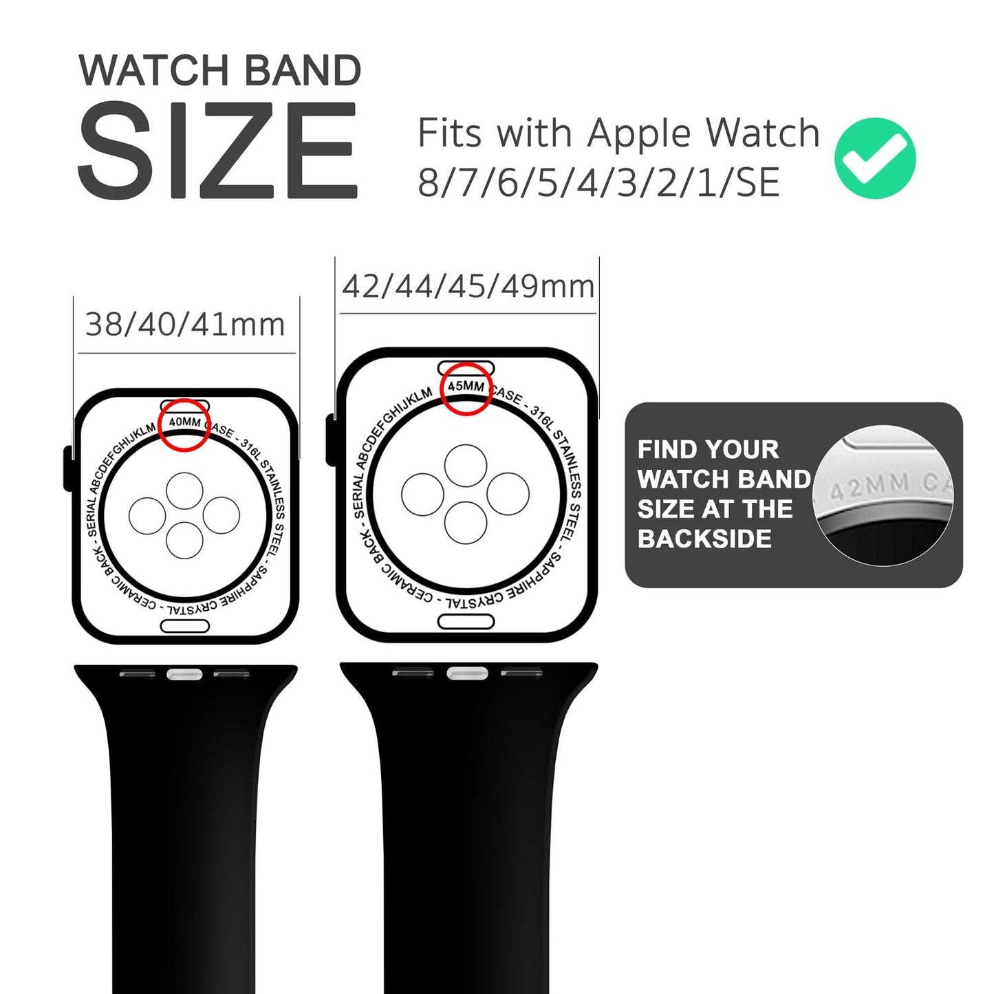 NALIA Silikon Smart-Watch Ersatzarmband kompatibel mit Apple Watch Armband Ultra/SE & Series 8/7/6/5/4/3/2/1, 42mm 44mm 45mm 49mm, iWatch Fitnessuhr Sportarmband Damen & Herren