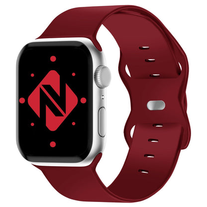 NALIA Silikon Smart-Watch Ersatzarmband kompatibel mit Apple Watch Armband Ultra/SE & Series 8/7/6/5/4/3/2/1, 42mm 44mm 45mm 49mm, iWatch Fitnessuhr Sportarmband Damen & Herren