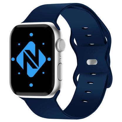 NALIA Silikon Smart-Watch Ersatzarmband kompatibel mit Apple Watch Armband Ultra/SE & Series 8/7/6/5/4/3/2/1, 42mm 44mm 45mm 49mm, iWatch Fitnessuhr Sportarmband Damen & Herren