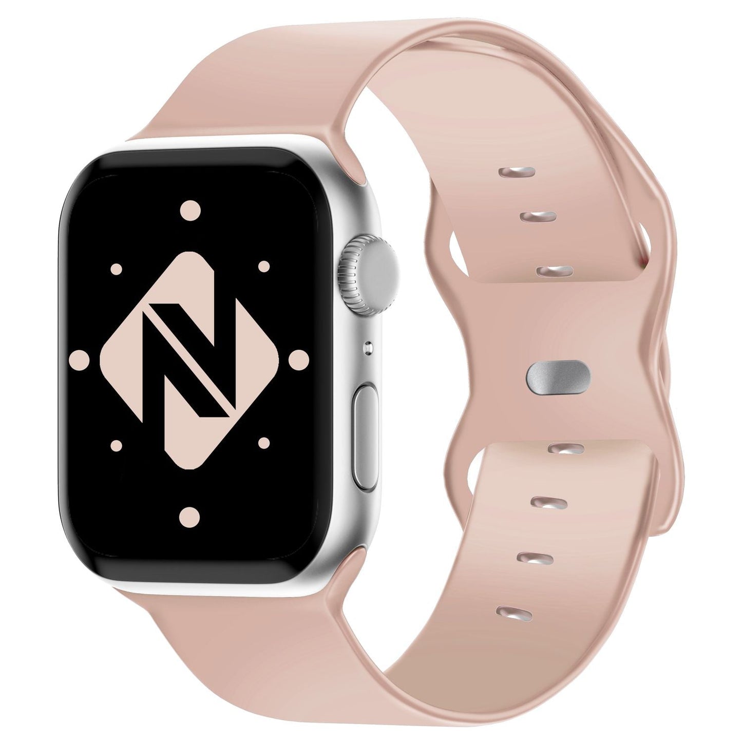 NALIA Silikon Smart-Watch Ersatzarmband kompatibel mit Apple Watch Armband Ultra/SE & Series 8/7/6/5/4/3/2/1, 42mm 44mm 45mm 49mm, iWatch Fitnessuhr Sportarmband Damen & Herren