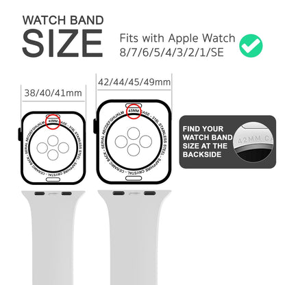 NALIA Gestreiftes Silikon Smart-Watch Ersatzarmband kompatibel mit Apple Watch Armband Ultra/SE & Series 8/7/6/5/4/3/2/1, 42 44 45 49mm, iWatch Fitnessarmband Damen & Herren