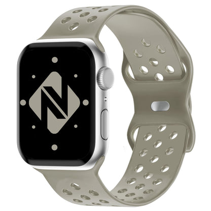 NALIA Gelochtes Silikon Smart-Watch Ersatzarmband kompatibel mit Apple Watch Armband SE & Series 8/7/6/5/4/3/2/1, 38mm 40mm 41mm, iWatch Fitnessarmband Damen & Herren