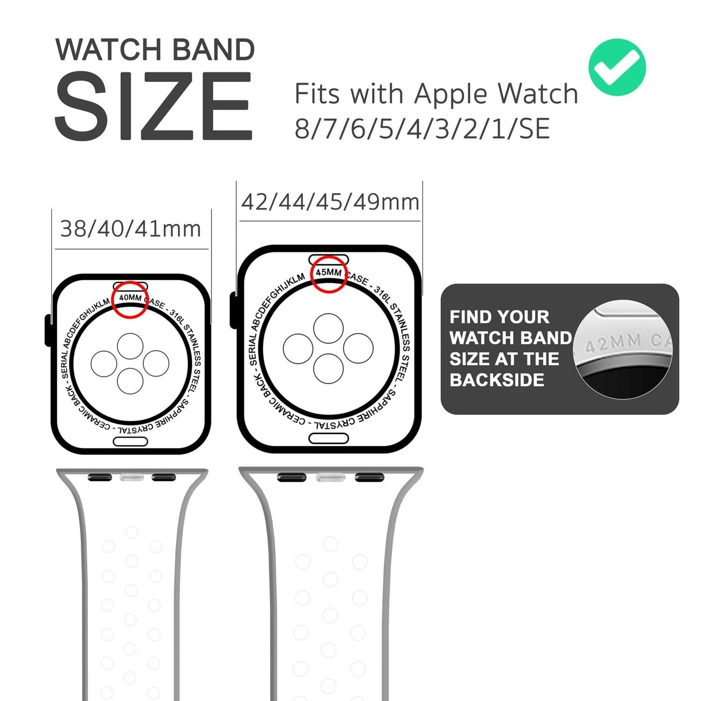 NALIA Silikon Smart Watch Armband Airflow-Löcher kompatibel mit Apple Watch Armband SE & Series 8/7/6/5/4/3/2/1, 38mm 40mm 41mm, iWatch Sport-Band Damen Herren