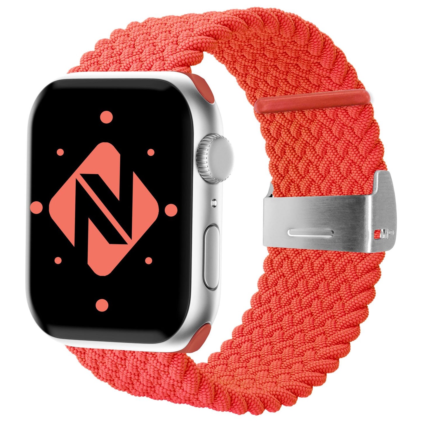 NALIA Geflochtenes Smart Watch Armband kompatibel mit Apple Watch Armband SE & Series 8/7/6/5/4/3/2/1, 38mm 40mm 41mm, iWatch Uhr-Band Damen & Herren, Nylon