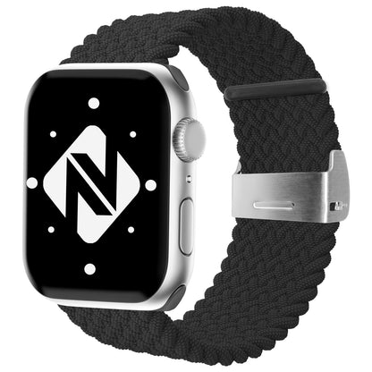 NALIA Geflochtenes Smart Watch Armband kompatibel mit Apple Watch Armband SE & Series 8/7/6/5/4/3/2/1, 38mm 40mm 41mm, iWatch Uhr-Band Damen & Herren, Nylon