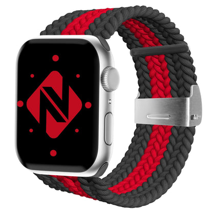 NALIA Geflochtenes Smart Watch Armband kompatibel mit Apple Watch Armband SE & Series 8/7/6/5/4/3/2/1, 38mm 40mm 41mm, iWatch Uhr-Band Damen & Herren, Nylon