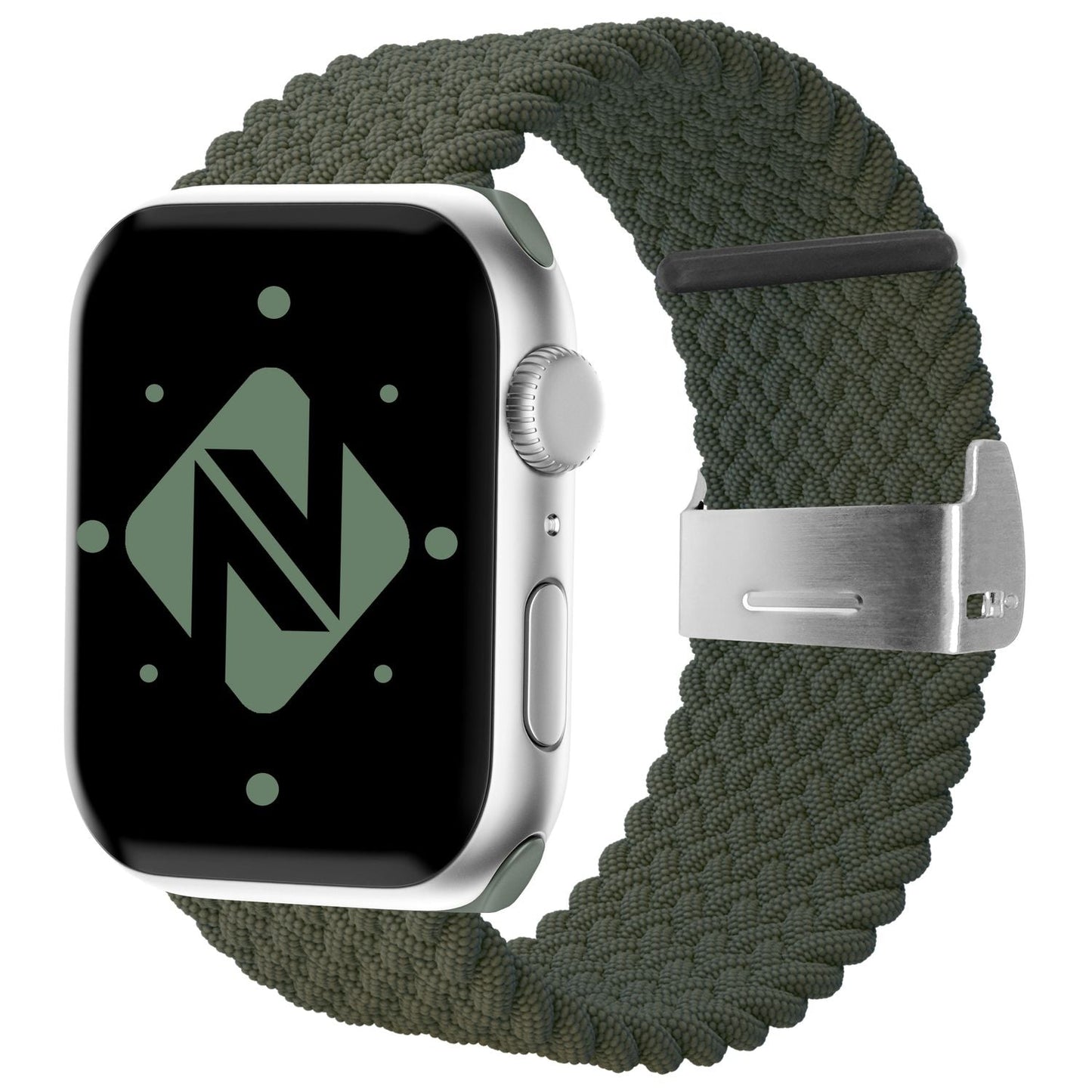 NALIA Geflochtenes Smart Watch Armband kompatibel mit Apple Watch Armband SE & Series 8/7/6/5/4/3/2/1, 38mm 40mm 41mm, iWatch Uhr-Band Damen & Herren, Nylon