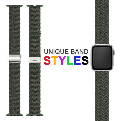 NALIA Geflochtenes Smart Watch Armband kompatibel mit Apple Watch Armband SE & Series 8/7/6/5/4/3/2/1, 38mm 40mm 41mm, iWatch Uhr-Band Damen & Herren, Nylon