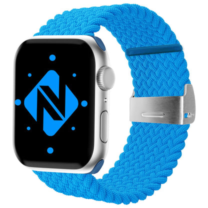 NALIA Geflochtenes Smart Watch Armband kompatibel mit Apple Watch Armband SE & Series 8/7/6/5/4/3/2/1, 38mm 40mm 41mm, iWatch Uhr-Band Damen & Herren, Nylon