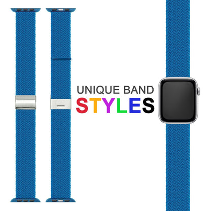NALIA Geflochtenes Smart Watch Armband kompatibel mit Apple Watch Armband SE & Series 8/7/6/5/4/3/2/1, 38mm 40mm 41mm, iWatch Uhr-Band Damen & Herren, Nylon