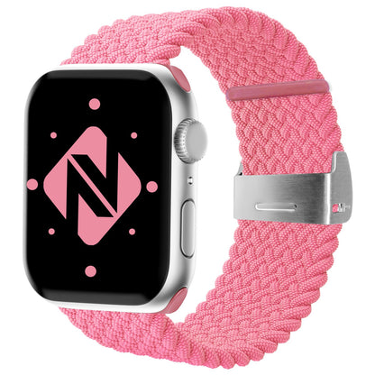 NALIA Geflochtenes Smart Watch Armband kompatibel mit Apple Watch Armband SE & Series 8/7/6/5/4/3/2/1, 38mm 40mm 41mm, iWatch Uhr-Band Damen & Herren, Nylon