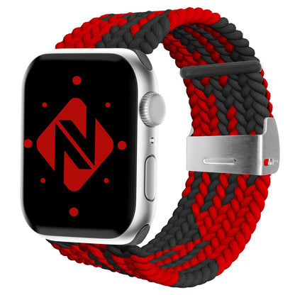NALIA Geflochtenes Smart Watch Armband kompatibel mit Apple Watch Armband SE & Series 8/7/6/5/4/3/2/1, 38mm 40mm 41mm, iWatch Uhr-Band Damen & Herren, Nylon