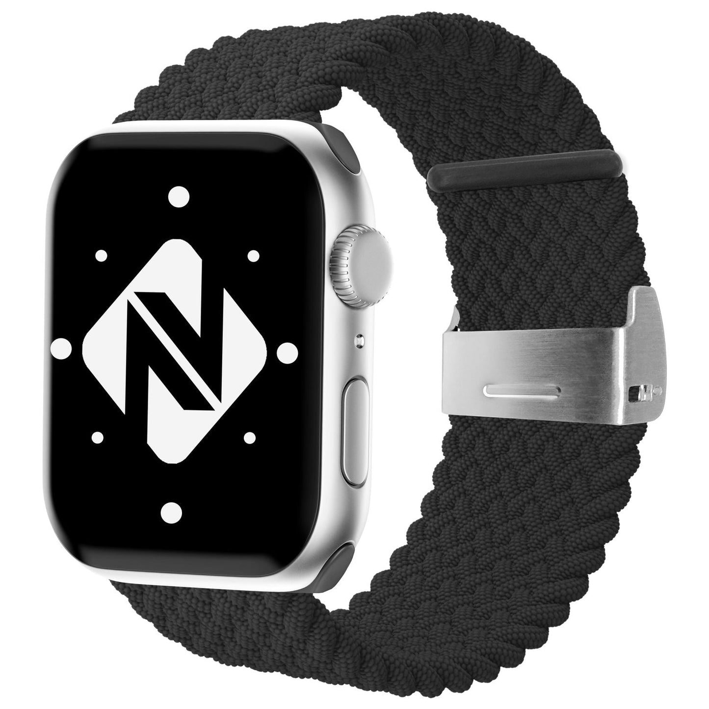 NALIA Geflochtenes Smart Watch Armband kompatibel mit Apple Watch Armband Ultra/SE & Series 8/7/6/5/4/3/2/1, 42mm 44mm 45mm 49mm, iWatch Uhr-Band Damen & Herren, Nylon