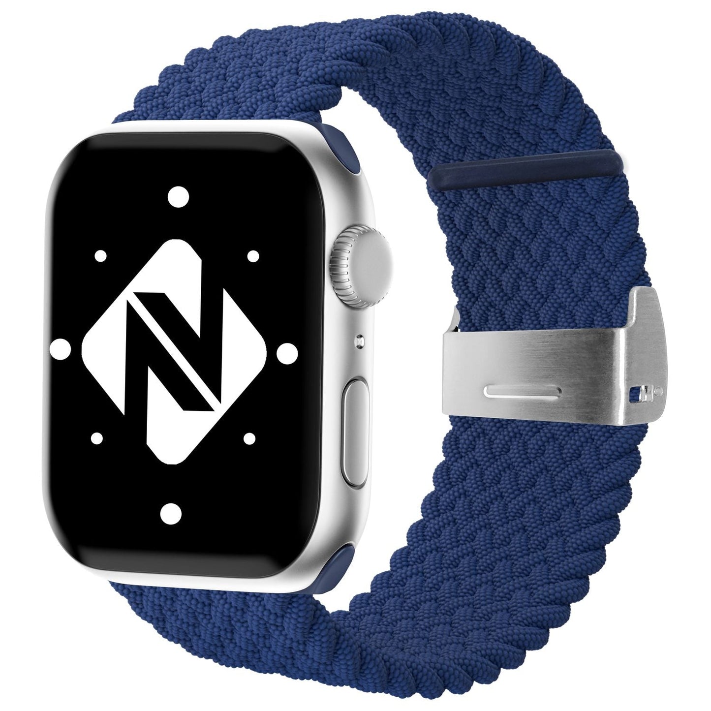 NALIA Geflochtenes Smart Watch Armband kompatibel mit Apple Watch Armband Ultra/SE & Series 8/7/6/5/4/3/2/1, 42mm 44mm 45mm 49mm, iWatch Uhr-Band Damen & Herren, Nylon