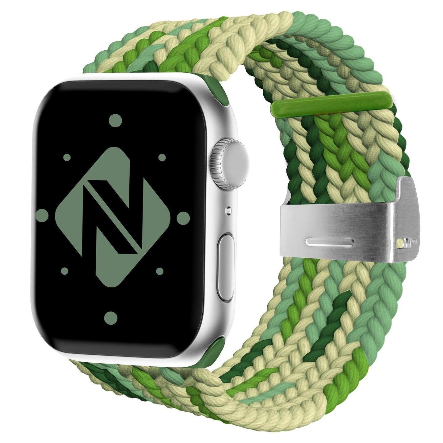 NALIA Geflochtenes Smart Watch Armband kompatibel mit Apple Watch Armband Ultra/SE & Series 8/7/6/5/4/3/2/1, 42mm 44mm 45mm 49mm, iWatch Uhr-Band Damen & Herren, Nylon