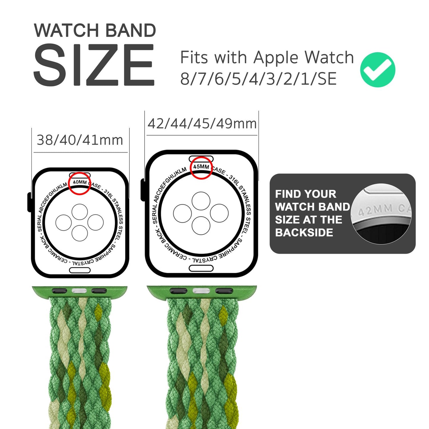 NALIA Geflochtenes Smart Watch Armband kompatibel mit Apple Watch Armband Ultra/SE & Series 8/7/6/5/4/3/2/1, 42mm 44mm 45mm 49mm, iWatch Uhr-Band Damen & Herren, Nylon