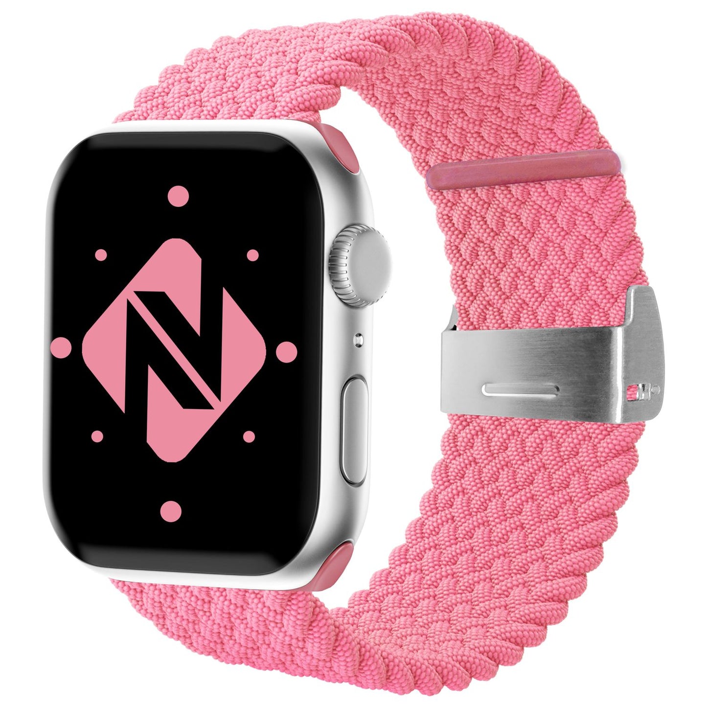 NALIA Geflochtenes Smart Watch Armband kompatibel mit Apple Watch Armband Ultra/SE & Series 8/7/6/5/4/3/2/1, 42mm 44mm 45mm 49mm, iWatch Uhr-Band Damen & Herren, Nylon