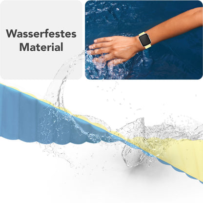 NALIA Core Magnet Armband kompatibel mit Apple Watch SE & iWatch Series 10 9 8 7 6 5 4 3 2 1, 38/40/41/42mm, Atmungsaktives Silikon Loop, Sportarmband mit Rillen Design