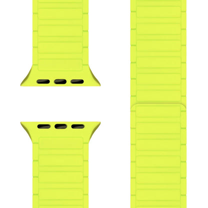 NALIA Nexus Magnet Armband kompatibel mit Apple Watch Armband Series SE/iWatch 10 9 8 7 6 5 4 3 2 1, 38/40/41/42mm, Silikon Loop mit Rillendesign, Sportarmband Magnetisch