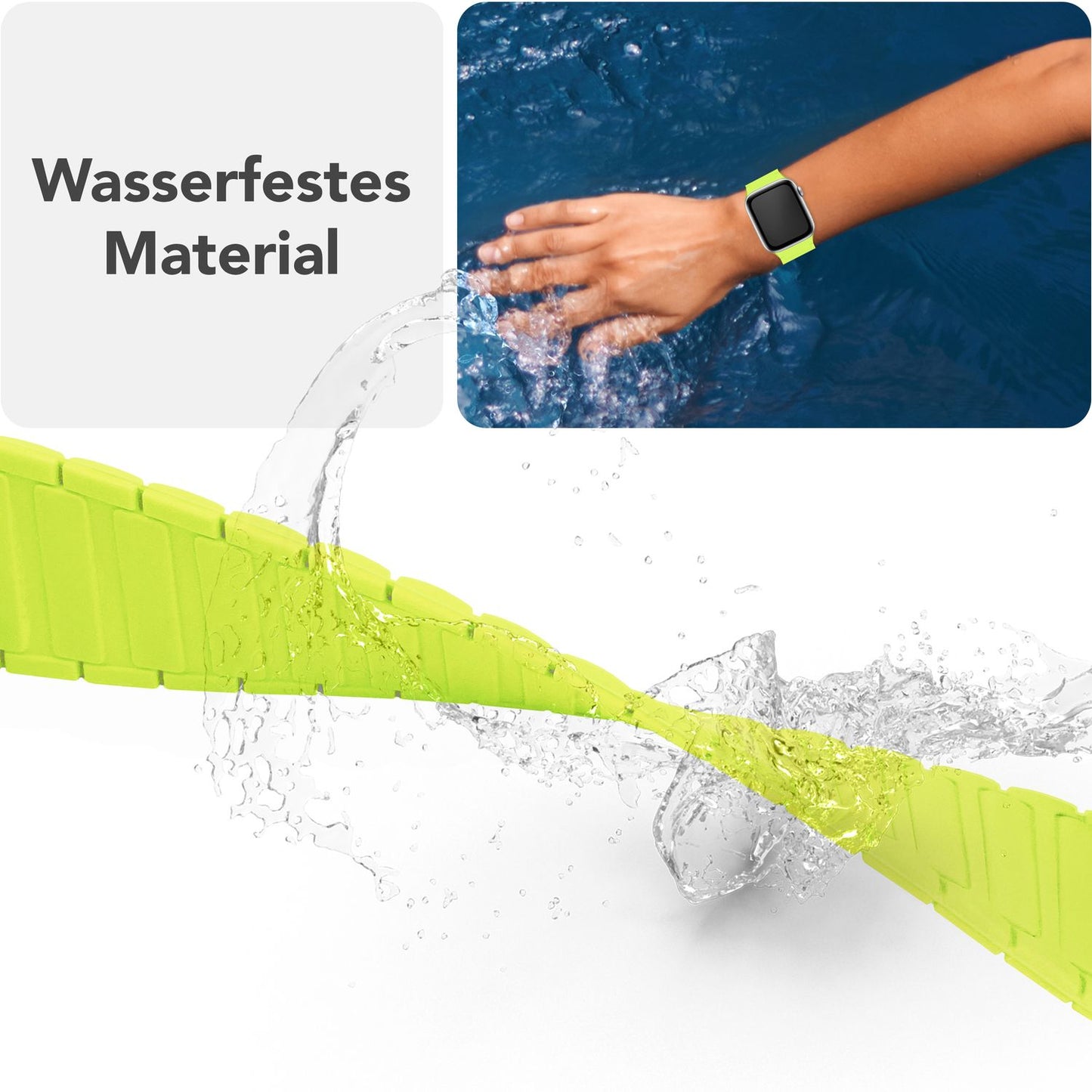 NALIA Nexus Magnet Armband kompatibel mit Apple Watch Armband Series SE/iWatch 10 9 8 7 6 5 4 3 2 1, 38/40/41/42mm, Silikon Loop mit Rillendesign, Sportarmband Magnetisch