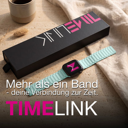 NALIA Nexus Magnet Armband kompatibel mit Apple Watch Armband Series SE/iWatch 10 9 8 7 6 5 4 3 2 1, 38/40/41/42mm, Silikon Loop mit Rillendesign, Sportarmband Magnetisch NALIA Berlin