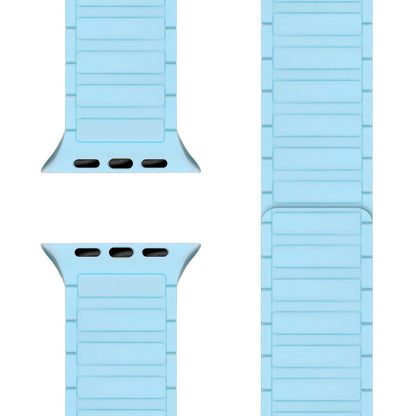 NALIA Nexus Magnet Armband kompatibel mit Apple Watch Armband Series Ultra/SE 10 9 8 7 6 5 4 3 2 1, 42/44/45/46/49mm, Silikon Loop mit Rillendesign, Sportarmband