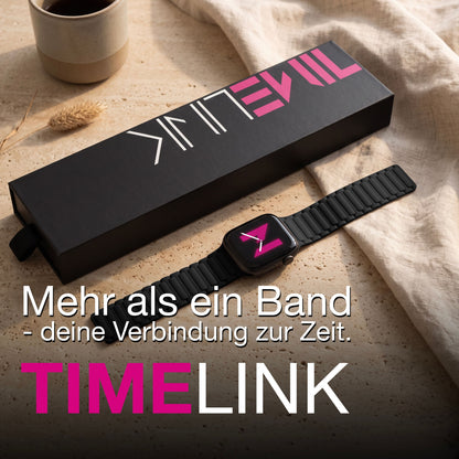 NALIA Nexus Magnet Armband kompatibel mit Apple Watch Armband Series Ultra/SE 10 9 8 7 6 5 4 3 2 1, 42/44/45/46/49mm, Silikon Loop mit Rillendesign, Sportarmband NALIA Berlin