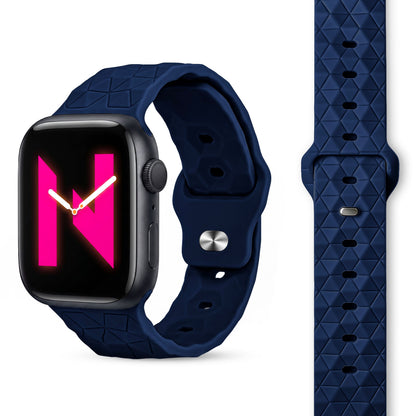 NALIA Hexion Armband kompatibel mit Apple Watch Armband Series SE/iWatch 10 9 8 7 6 5 4 3 2 1, 38/40/41/42mm, Silikon Loop mit Hexagon Design, Sportarmband Steck-Pin-Verschluss