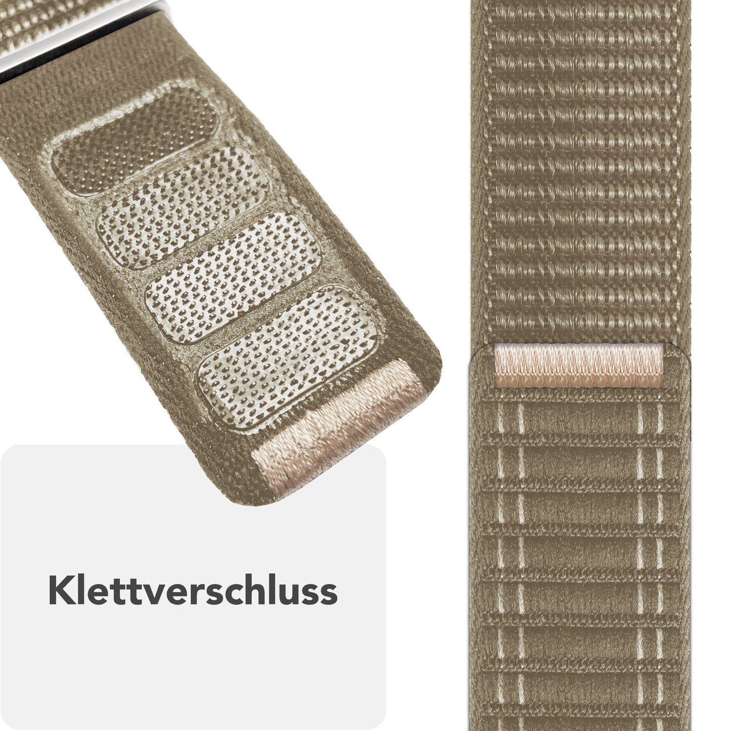 NALIA Evolv Nylon Armband kompatibel mit Apple Watch Armband iWatch Series SE/10/9/8/7/6/5/4/3/2/1, 38/40/41/42mm, Gewebtes Stoffband Elastisch Uhrenband mit Klettverschluss