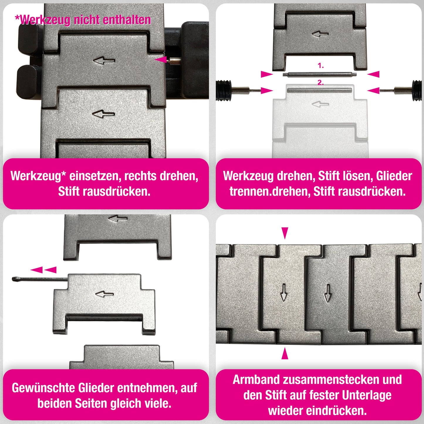 NALIA Argon Titan Armband kompatibel mit Apple iWatch Ultra/SE Series 10 9 8 7 6 5 4 3 2 1 42/44/45/46/49mm, Metall Ersatzarmband mit Doppelfaltschließe, Metallarmband Rostfrei