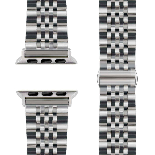 NALIA Trivo Edelstahl Armband kompatibel mit Apple Watch Armband SE Series 10 9 8 7 6 5 4 3 2 1 38/40/41/42mm, Metall Ersatzarmband mit Schmetterlingsschließe, Rostfrei