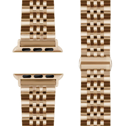 NALIA Trivo Edelstahl Armband kompatibel mit Apple Watch Armband SE Series 10 9 8 7 6 5 4 3 2 1 38/40/41/42mm, Metall Ersatzarmband mit Schmetterlingsschließe, Rostfrei