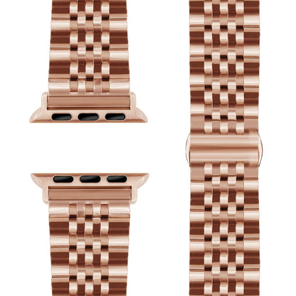 NALIA Trivo Edelstahl Armband kompatibel mit Apple Watch Armband SE Series 10 9 8 7 6 5 4 3 2 1 38/40/41/42mm, Metall Ersatzarmband mit Schmetterlingsschließe, Rostfrei
