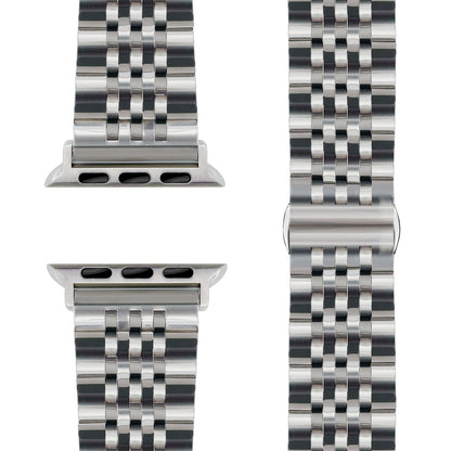 NALIA Trivo Edelstahl Armband kompatibel mit Apple Watch Armband Ultra/SE Series 10 9 8 7 6 5 4 3 2 1, 42/44/45/46/49mm, Ersatzarmband mit Schmetterlingsschließe, Rostfrei
