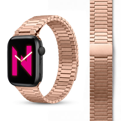 NALIA Chronos Metall Armband kompatibel mit Apple Watch Armband Ultra/SE iWatch Series 10 9 8 7 6 5 4 3 2 1, 42/44/45/46/49mm, Edelstahl Loop-Armband Magnetverschluss, Rostfrei