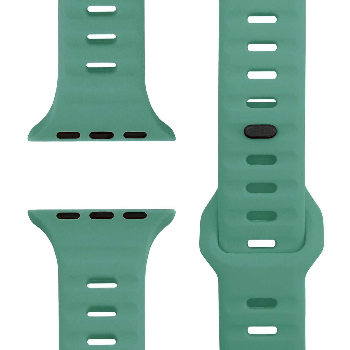 NALIA Motion Silikon Armband kompatibel mit Apple Watch Armband iWatch Series SE/10/9/8/7/6/5/4/3/2/1, 38/40/41/42mm, Ersatzarmband Soft Sportarmband mit Steck-Pin Verschluss