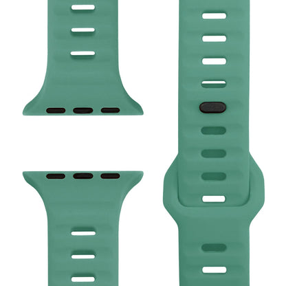 NALIA Motion Silikon Armband kompatibel mit Apple Watch Armband iWatch Series SE/10/9/8/7/6/5/4/3/2/1, 38/40/41/42mm, Ersatzarmband Soft Sportarmband mit Steck-Pin Verschluss