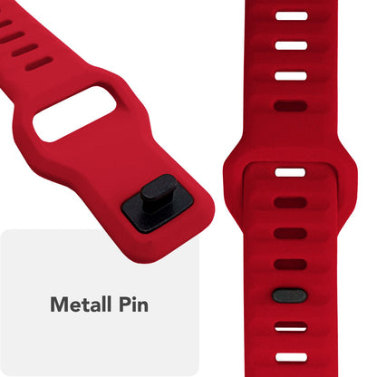 NALIA Motion Silikon Armband kompatibel mit Apple Watch Armband iWatch Series SE/10/9/8/7/6/5/4/3/2/1, 38/40/41/42mm, Ersatzarmband Soft Sportarmband mit Steck-Pin Verschluss