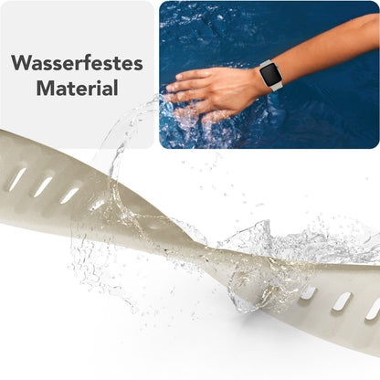 NALIA Motion Silikon Armband kompatibel mit Apple Watch Armband iWatch Series SE/10/9/8/7/6/5/4/3/2/1, 38/40/41/42mm, Ersatzarmband Soft Sportarmband mit Steck-Pin Verschluss