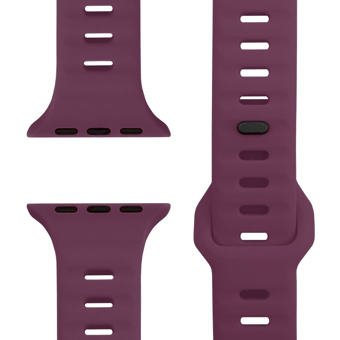 NALIA Motion Silikon Armband kompatibel mit Apple Watch Armband iWatch Series SE/10/9/8/7/6/5/4/3/2/1, 38/40/41/42mm, Ersatzarmband Soft Sportarmband mit Steck-Pin Verschluss