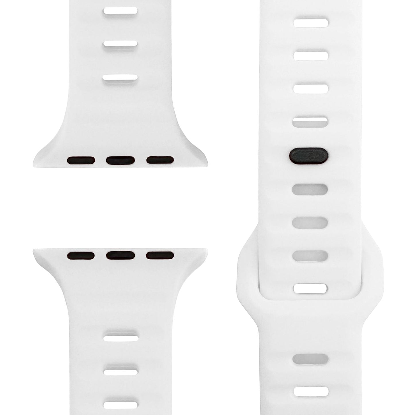 NALIA Motion Silikon Armband kompatibel mit Apple Watch Armband iWatch Series SE/10/9/8/7/6/5/4/3/2/1, 38/40/41/42mm, Ersatzarmband Soft Sportarmband mit Steck-Pin Verschluss