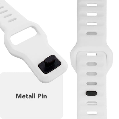 NALIA Motion Silikon Armband kompatibel mit Apple Watch Armband iWatch Series SE/10/9/8/7/6/5/4/3/2/1, 38/40/41/42mm, Ersatzarmband Soft Sportarmband mit Steck-Pin Verschluss